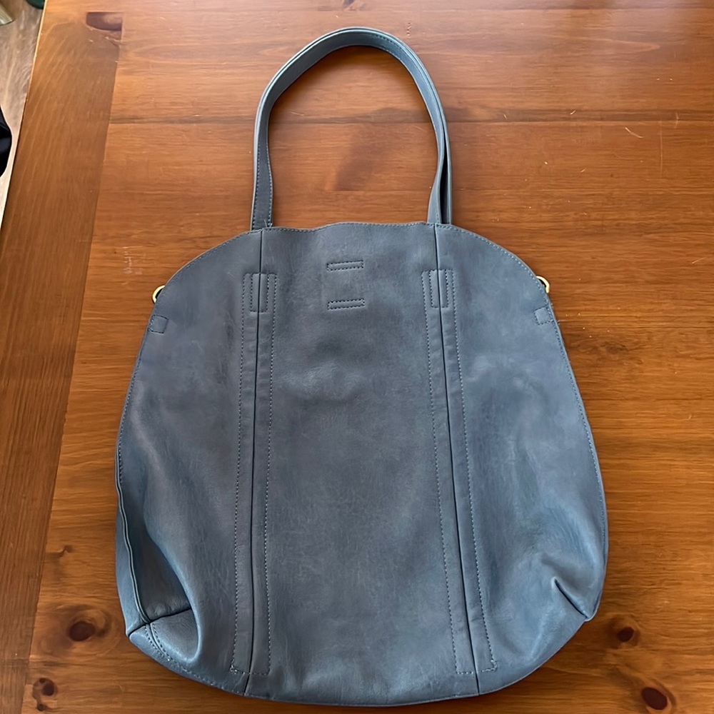 Dark teal slouchy shoulder bag